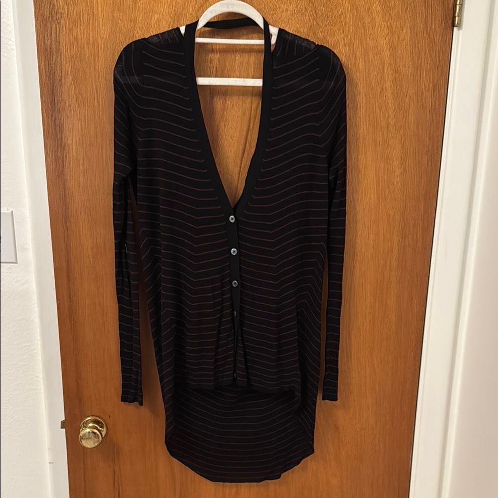 Alexander Wang Black Striped Tunic